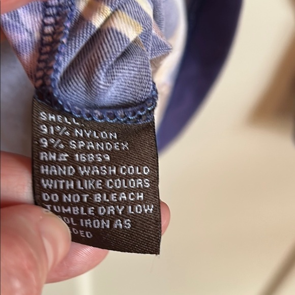 Versace-Inspired J. McLaughlin Purple & Gold Nautical Top, size M - Picture 4 of 5